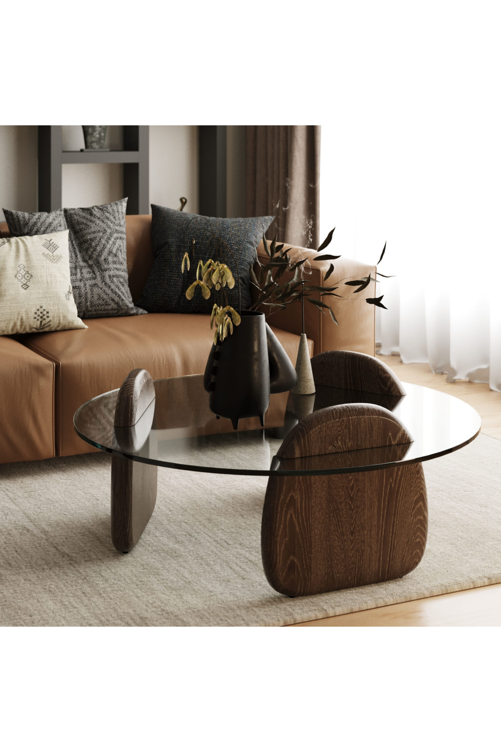   Solid ASh Glass Coffee Table | Oroa.com