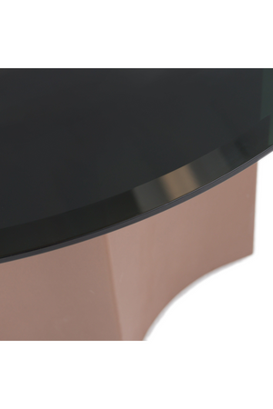   Black Glass Nesting Coffee Tables (2) | Oroa.com
