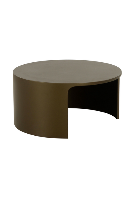   Olive Brown Round Coffee Table | Oroa.com