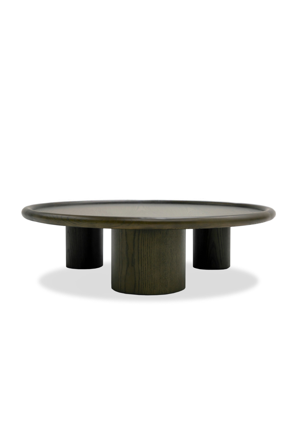   Brown Ash Round Nesting Tables (2) | Oroa.com