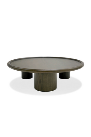   Brown Ash Round Nesting Tables (2) | Oroa.com