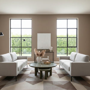   Brown Ash Round Nesting Tables (2) | Oroa.com