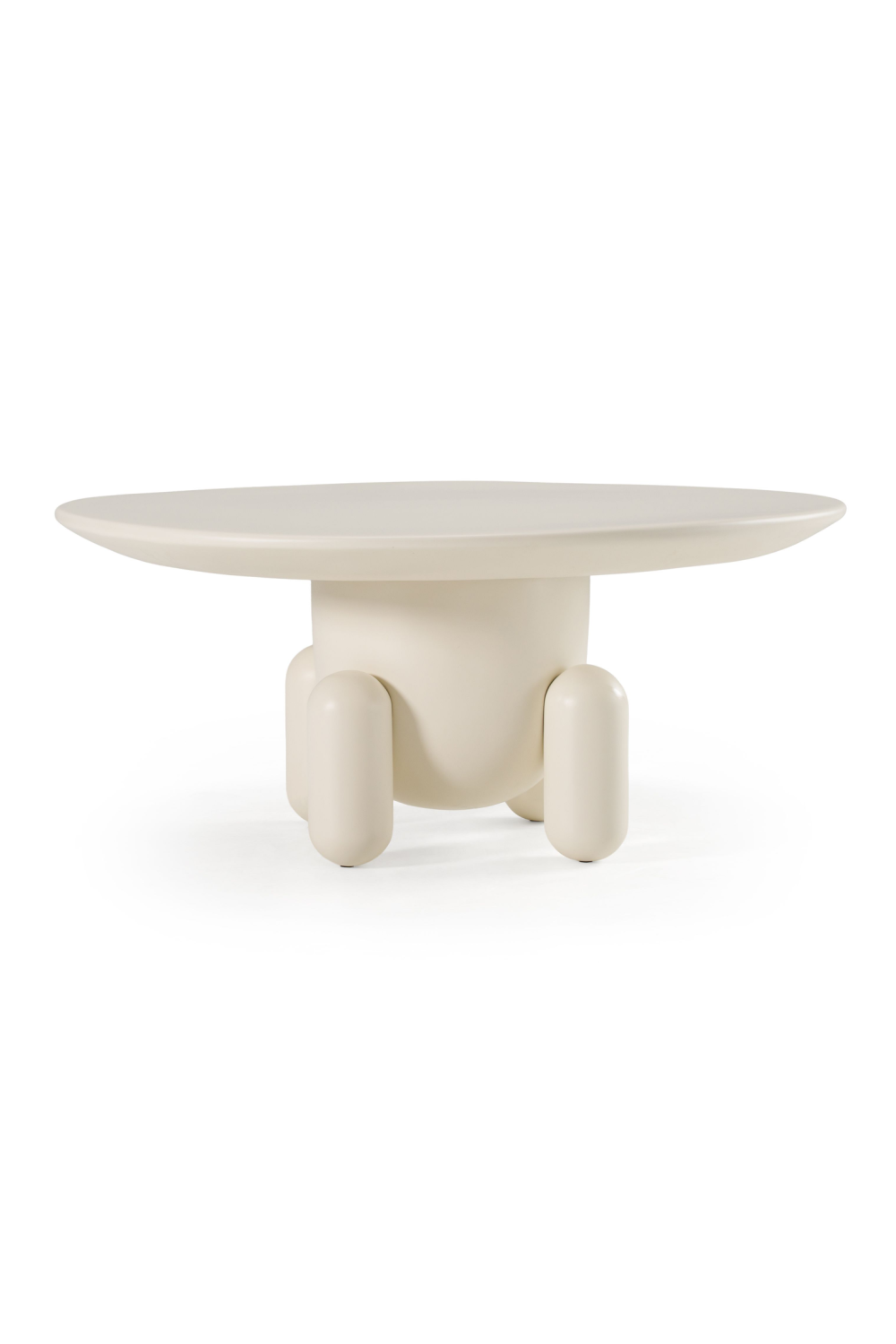   White Gloss Round Coffee Table | Oroa.com