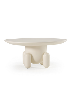   White Gloss Round Coffee Table | Oroa.com