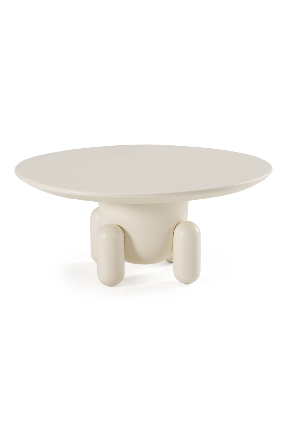   White Gloss Round Coffee Table | Oroa.com