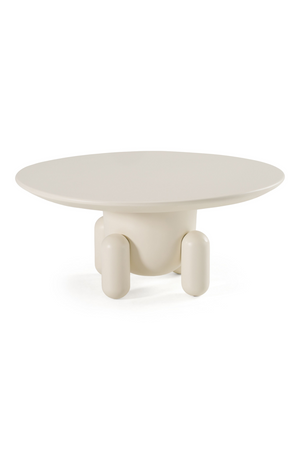   White Gloss Round Coffee Table | Oroa.com