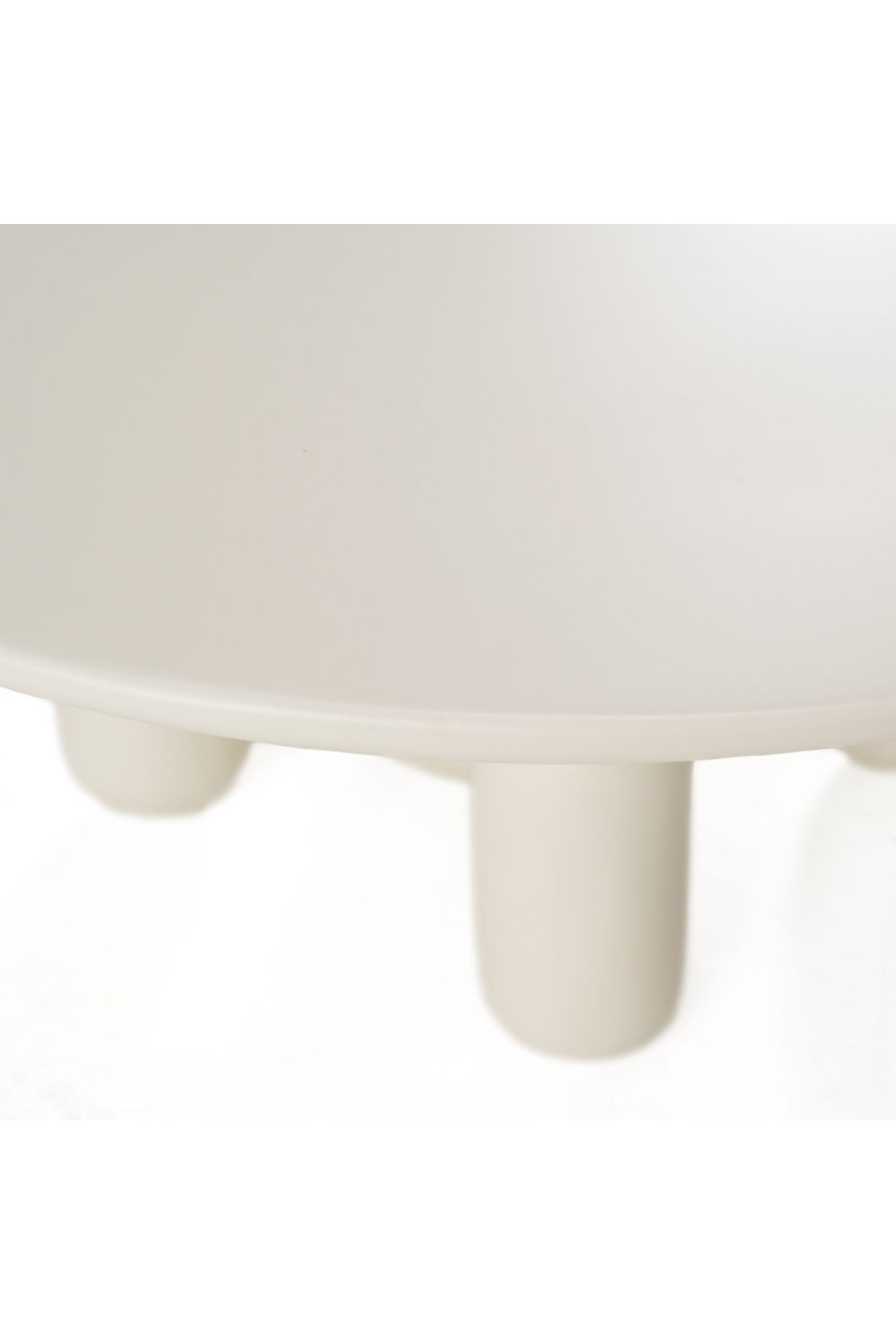   White Gloss Round Coffee Table | Oroa.com