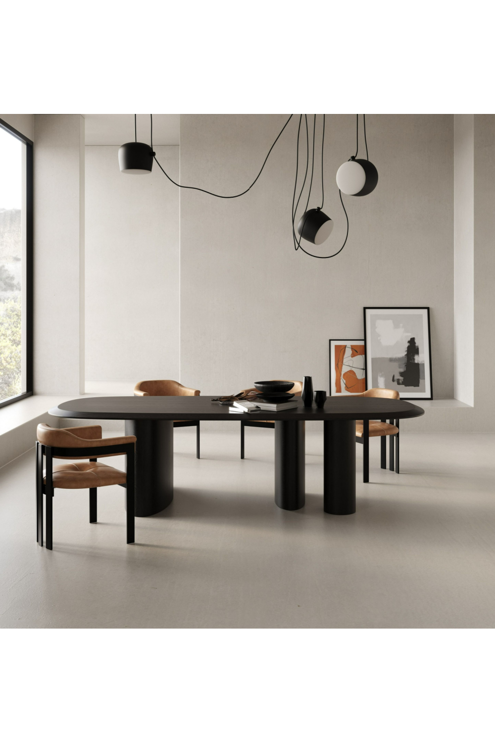   Ash Veneer Oval Dining Table | Oroa.com