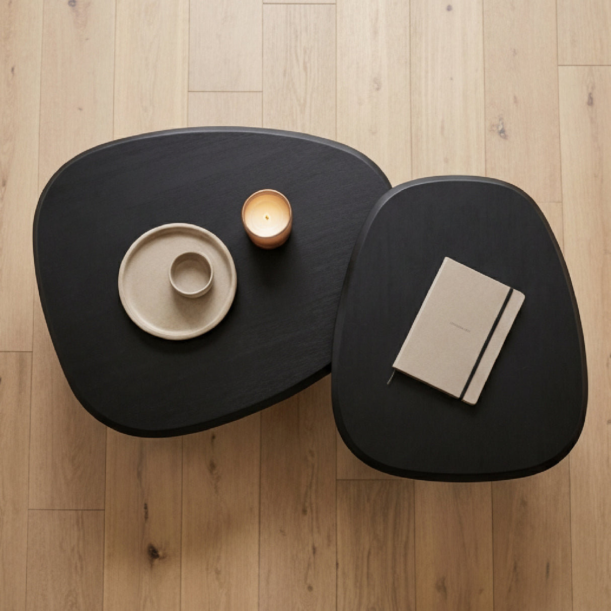   Freeform Ash Coffee Table Set (2) | Oroa.com