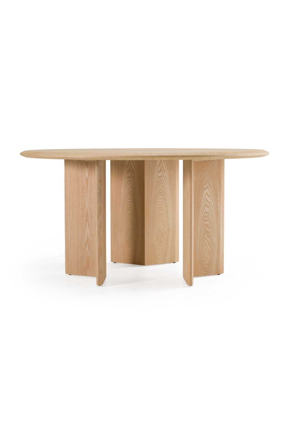   Natural Ash Round Dining Table | Oroa.com