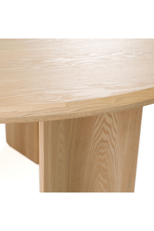   Natural Ash Round Dining Table | Oroa.com