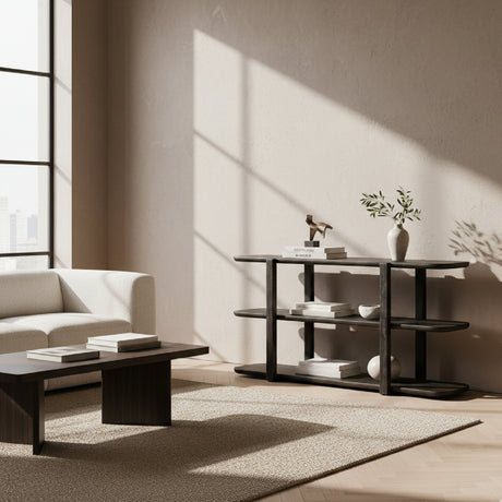   Brown Open-Back Bookshelf | Oroa.com