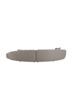   Curved Gray Sectional Sofa | Oroa.com