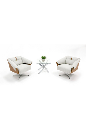   Light Gray Swivel Accent Chair | Oroa.com