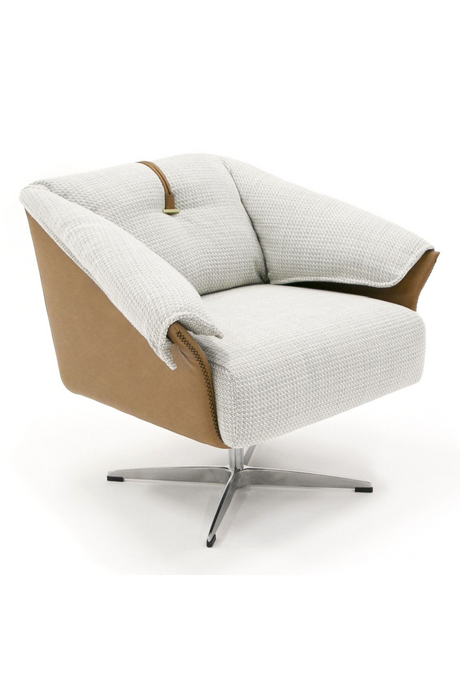   Light Gray Swivel Accent Chair | Oroa.com