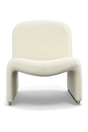   White Sloped-Back Accent Chair | Oroa.com