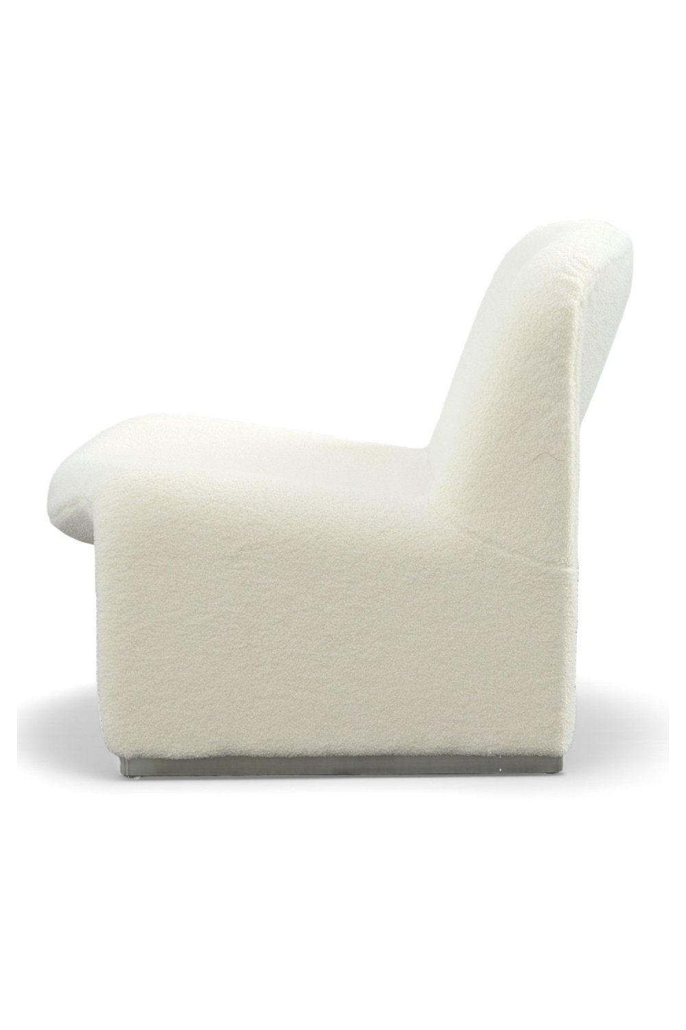   White Sloped-Back Accent Chair | Oroa.com