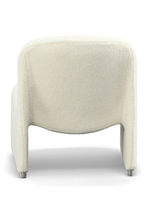   White Sloped-Back Accent Chair | Oroa.com