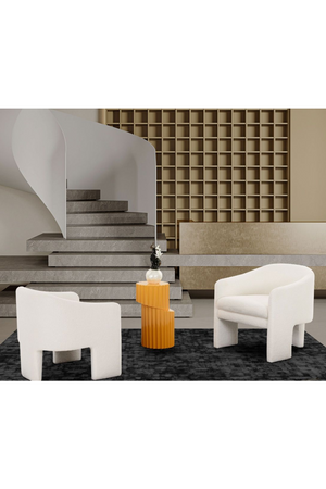   White Three-Legged Accent Chair | Oroa.com
