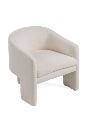   White Three-Legged Accent Chair | Oroa.com