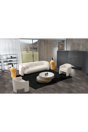   White Three-Legged Accent Chair | Oroa.com