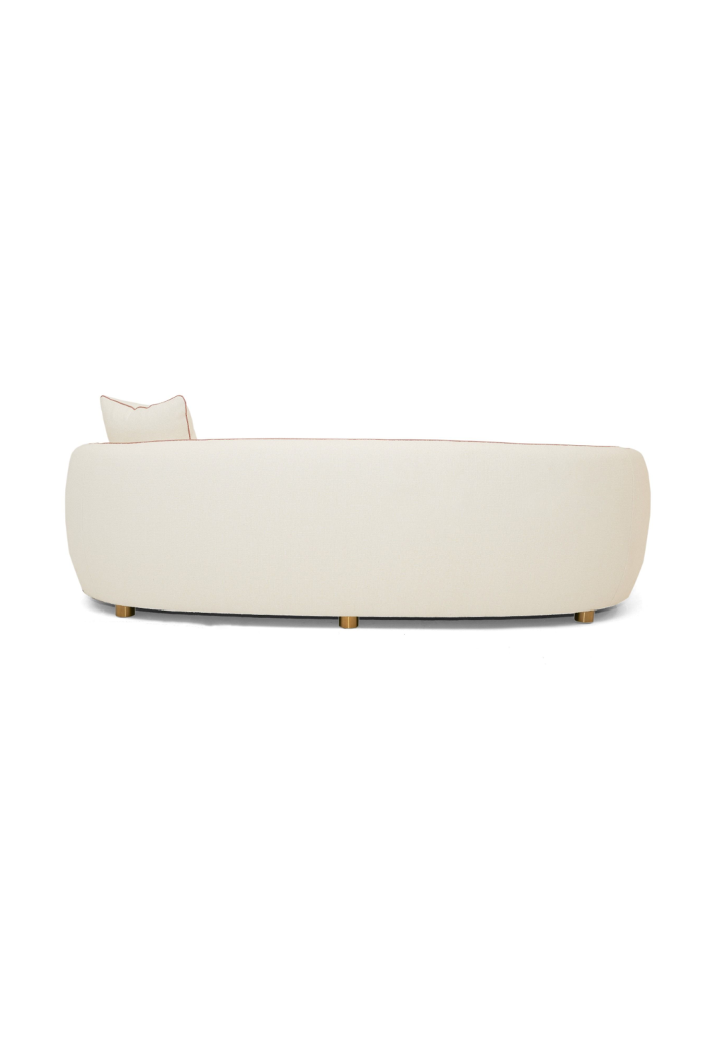   Pink Piped Cream Sofa | Oroa.com