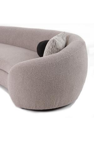   Gray Curved Sectional Sofa | Oroa.com
