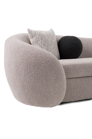   Gray Curved Sectional Sofa | Oroa.com