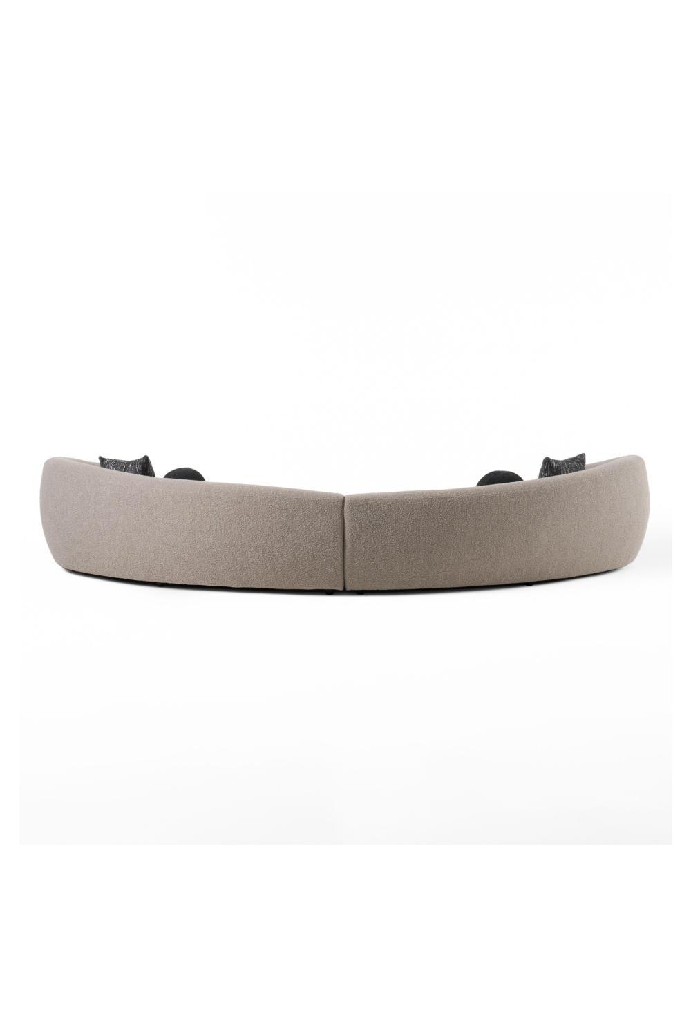   Gray Curved Sectional Sofa | Oroa.com