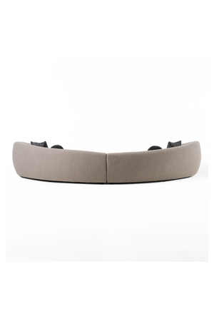   Gray Curved Sectional Sofa | Oroa.com