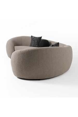   Gray Curved Sectional Sofa | Oroa.com