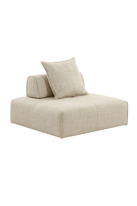   Beige Square Modular Accent Chair | Oroa.com