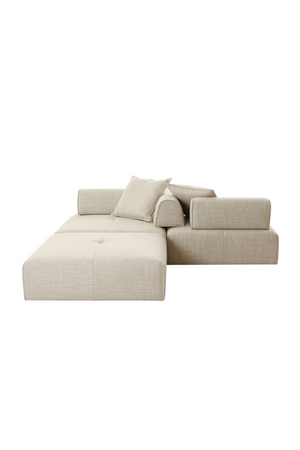   Beige Square Modular Accent Chair | Oroa.com