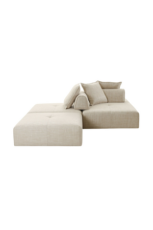   Beige Square Modular Accent Chair | Oroa.com