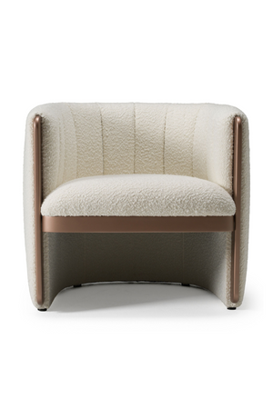   Cream Boucle Accent Chair | Oroa.com