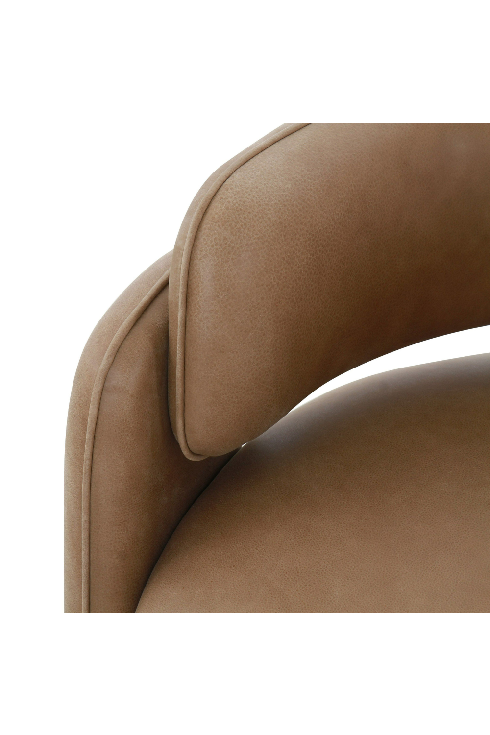   Brown Leather Accent Chair | Oroa.com
