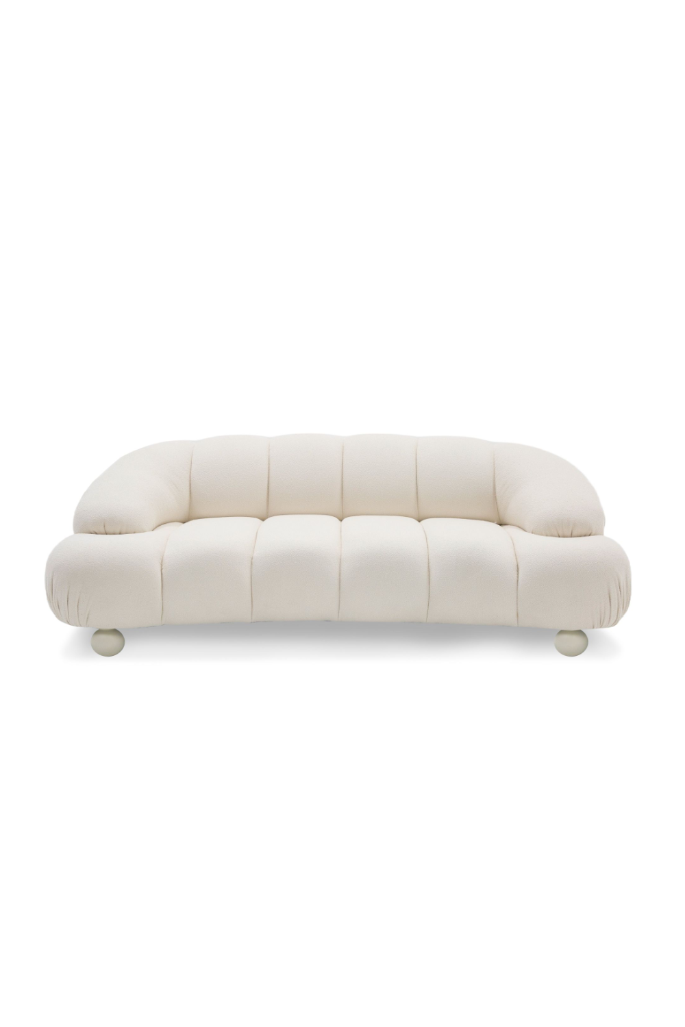   White Channeled Loveseat | Oroa.com