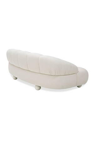   White Channeled Loveseat | Oroa.com