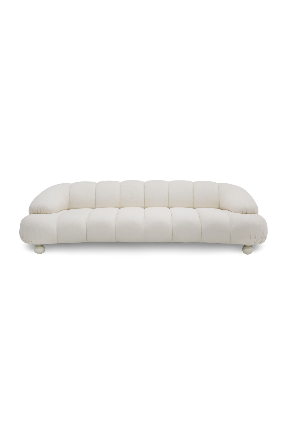   White Channeled 4-Seater Sofa | Oroa.com