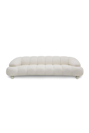   White Channeled 4-Seater Sofa | Oroa.com