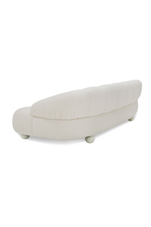   White Channeled 4-Seater Sofa | Oroa.com