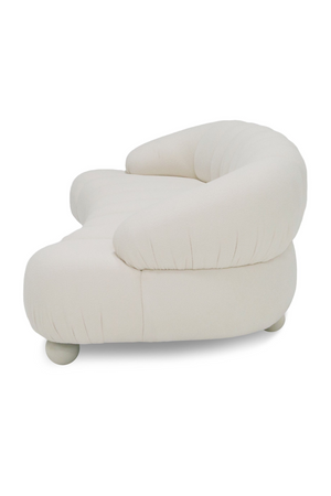   White Channeled 4-Seater Sofa | Oroa.com
