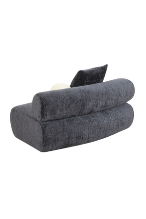   Gray Curved Armless Sofa | Oroa.com
