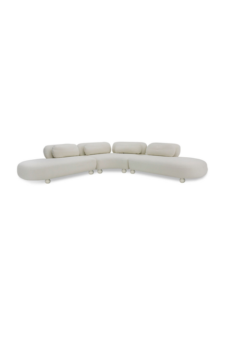   White Curved Modular Sofa | Oroa.com