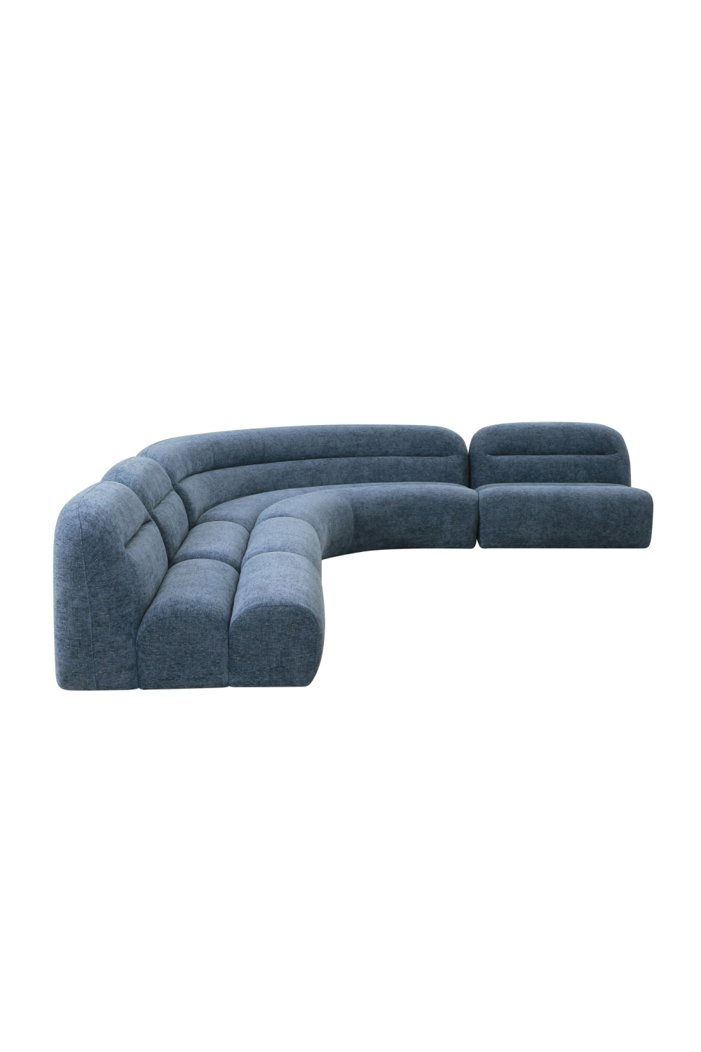   Blue Modular Armless Seat | Oroa.com