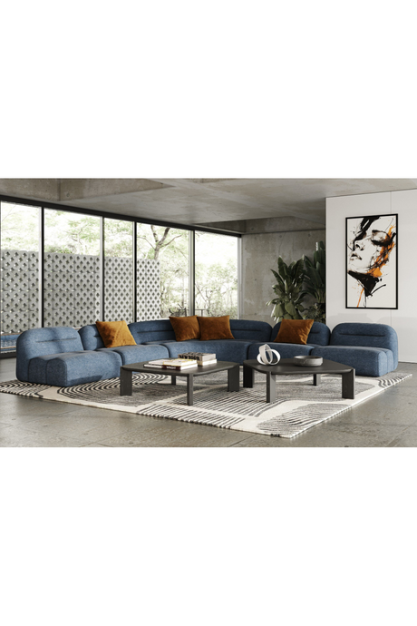   Blue Fabric Modular Sofa | Oroa.com