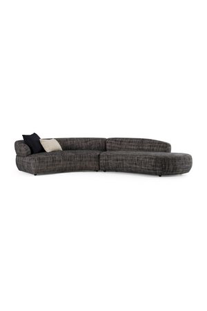   Curved Gray Sectional Sofa | Oroa.com