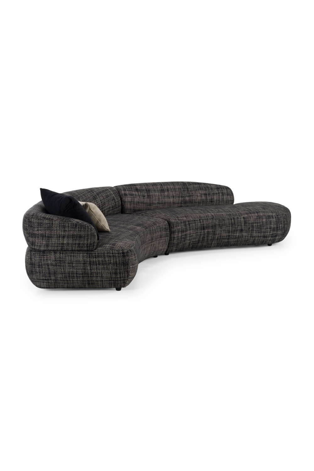   Curved Gray Sectional Sofa | Oroa.com