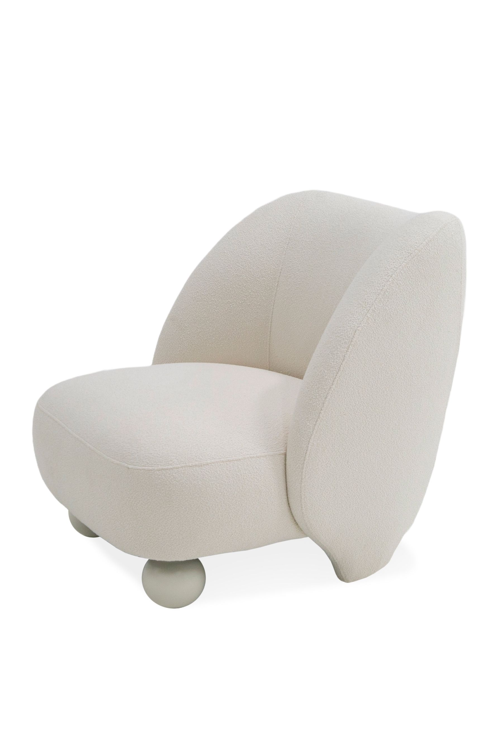   White Sloped-Back Accent Chair | Oroa.com