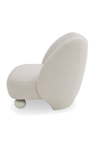   White Sloped-Back Accent Chair | Oroa.com